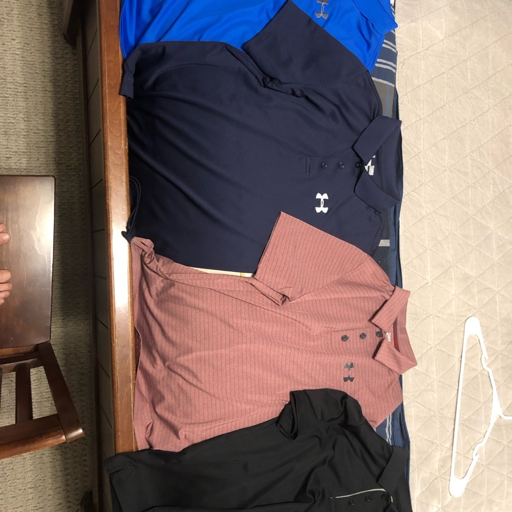 Golf under armor shirts size YL read description